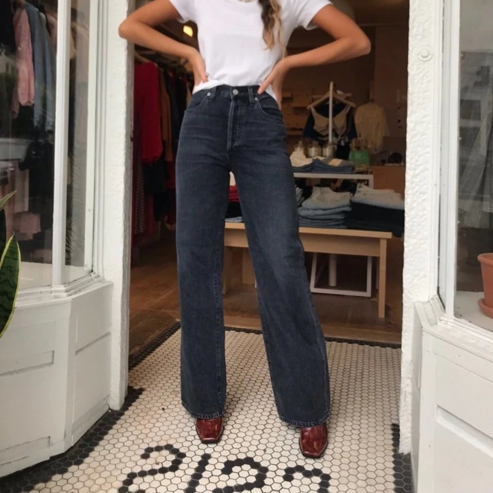 Black Wide Leg Jeans | Flavie Jean - Citizens of Humanity